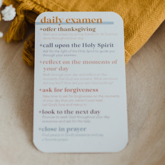 Daily Examen Prayer Card